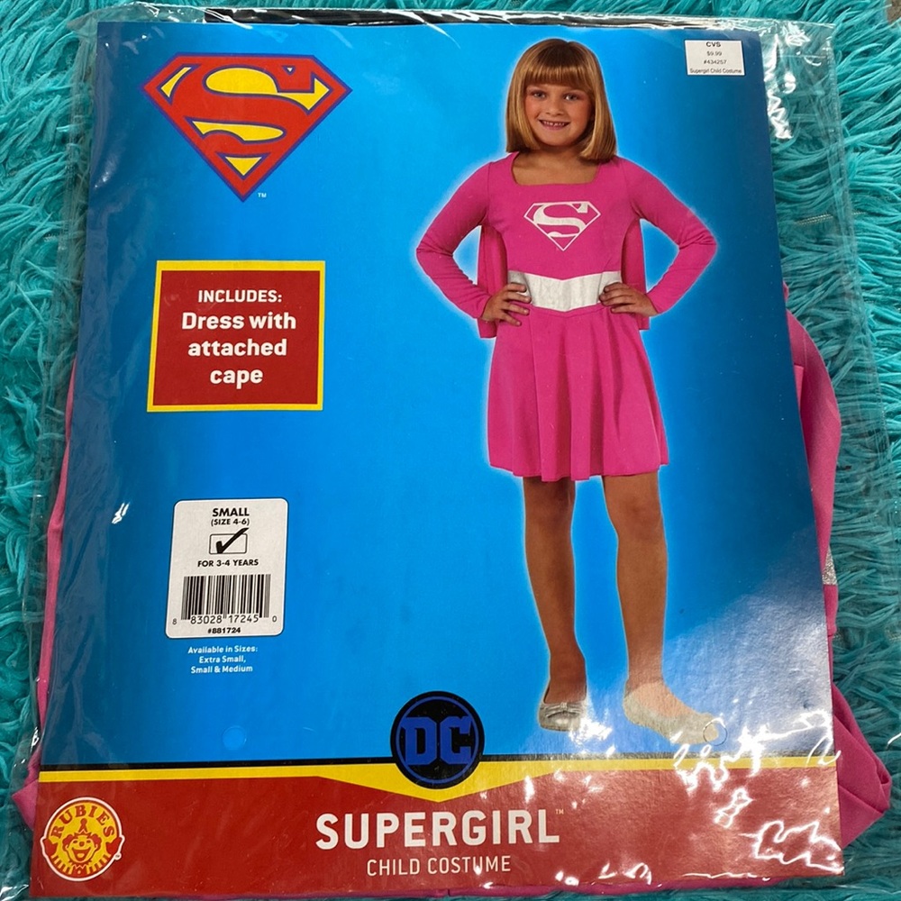 Girls Supergirl Child Costume